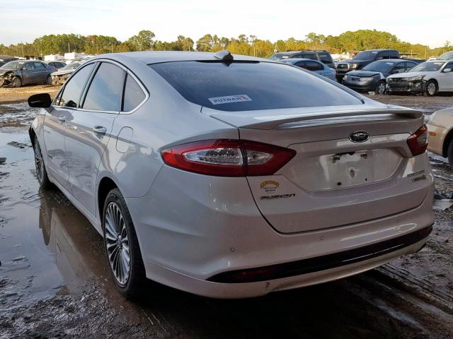 3FA6P0RU0DR277724 - 2013 FORD FUSION TIT WHITE photo 3