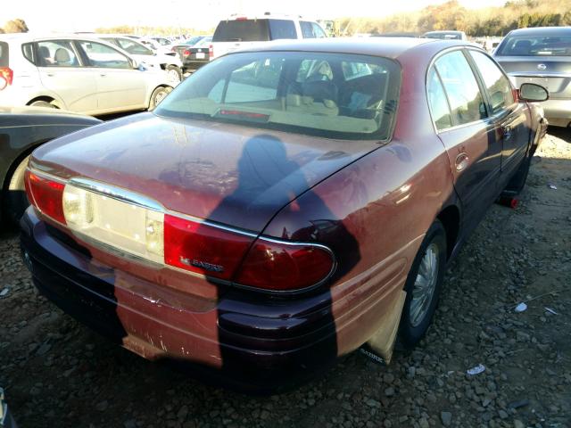 1G4HP54K044168268 - 2004 BUICK LESABRE CU BURGUNDY photo 4