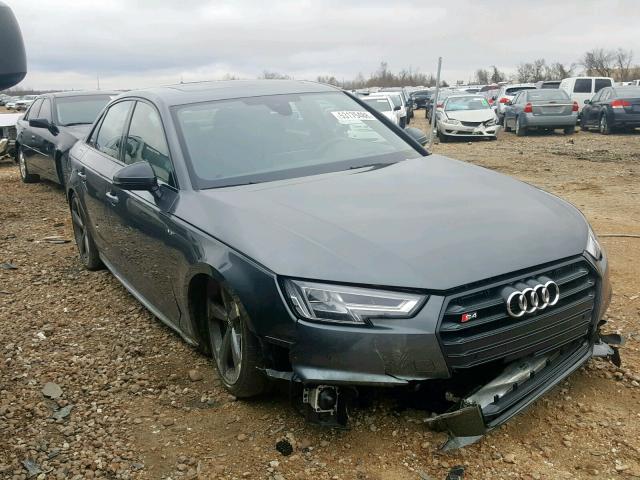 WAUC4AF43JA210439 - 2018 AUDI S4 PRESTIG GRAY photo 1