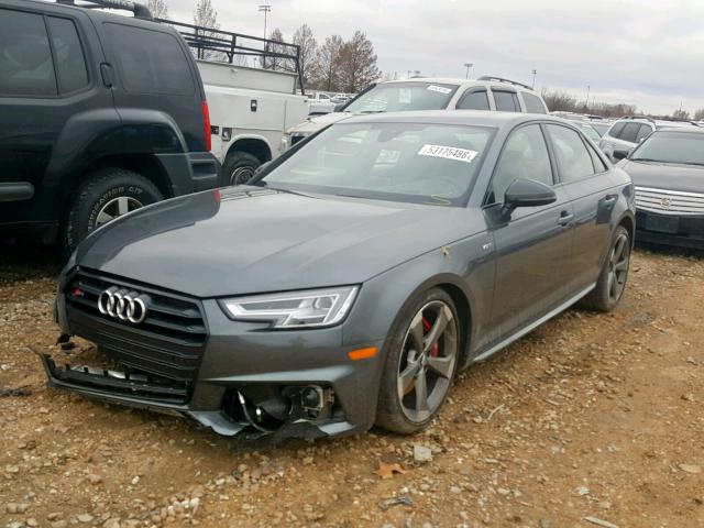 WAUC4AF43JA210439 - 2018 AUDI S4 PRESTIG GRAY photo 2