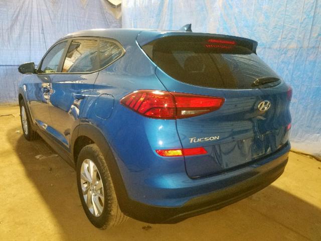 KM8J23A48KU915431 - 2019 HYUNDAI TUCSON SE BLUE photo 3