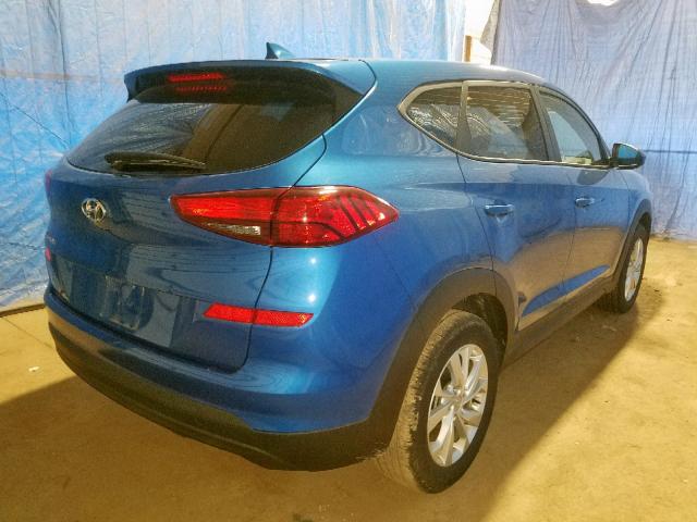 KM8J23A48KU915431 - 2019 HYUNDAI TUCSON SE BLUE photo 4