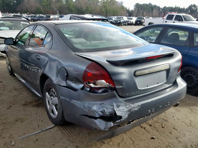 2G2WP522551293900 - 2005 PONTIAC GRAND PRIX GRAY photo 3