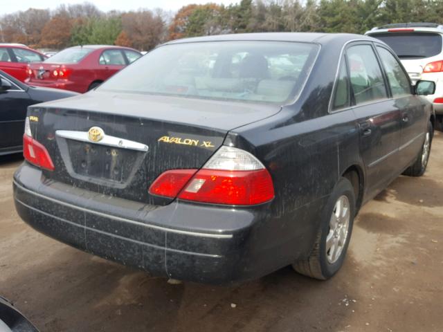 4T1BF28B33U305851 - 2003 TOYOTA AVALON XL BLACK photo 4