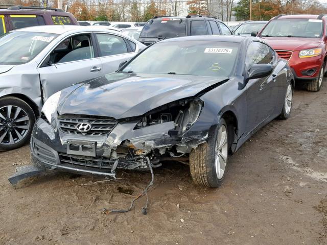 KMHHT6KD5CU069059 - 2012 HYUNDAI GENESIS CO BLACK photo 2