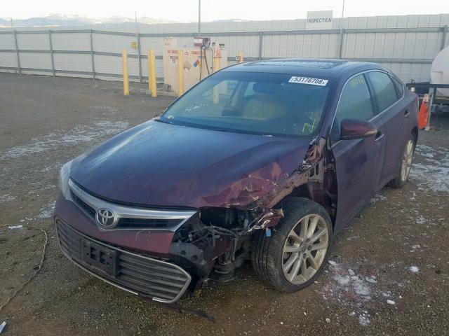 4T1BK1EB9DU069590 - 2013 TOYOTA AVALON BAS MAROON photo 2