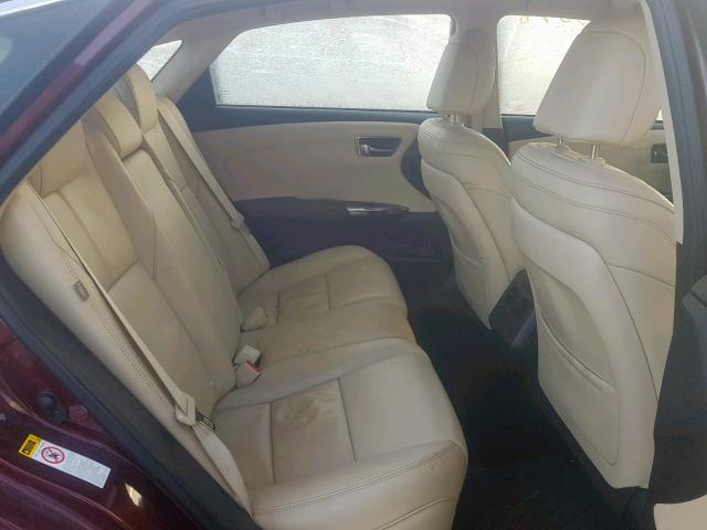 4T1BK1EB9DU069590 - 2013 TOYOTA AVALON BAS MAROON photo 6