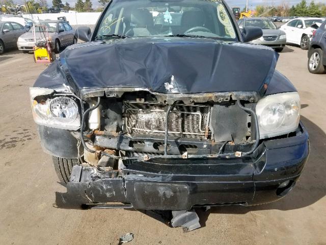 1D7HW48P47S180128 - 2007 DODGE DAKOTA QUA BLACK photo 9