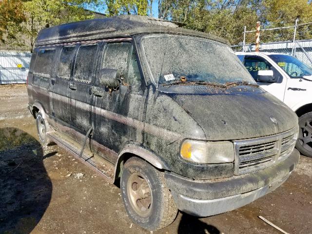 2B6HB21Y1TK170047 - 1996 DODGE RAM VAN B2 BLACK photo 1