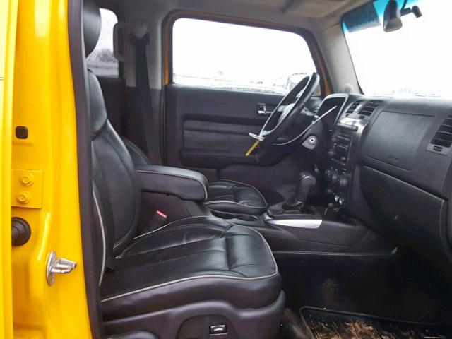 5GTDN13E278214556 - 2007 HUMMER H3 YELLOW photo 5