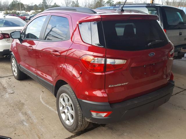 MAJ3P1TE8JC224807 - 2018 FORD ECOSPORT S RED photo 3