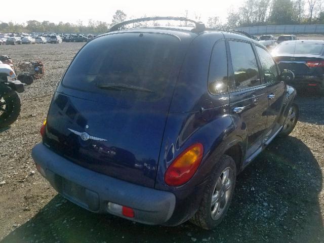 3C8FY68B62T370529 - 2002 CHRYSLER PT CRUISER BLUE photo 4