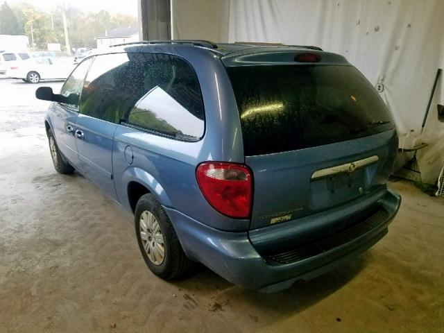 2A4GP44R07R242887 - 2007 CHRYSLER TOWN & COU BLUE photo 3