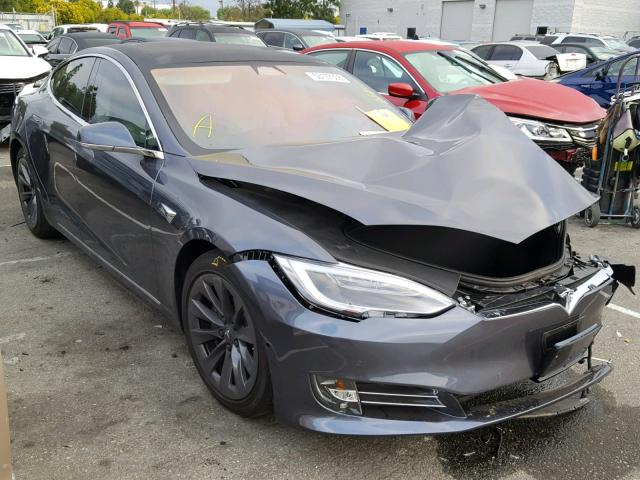 5YJSA1E27HF232551 - 2017 TESLA MODEL S Մոխրագույն լուսանկար 1