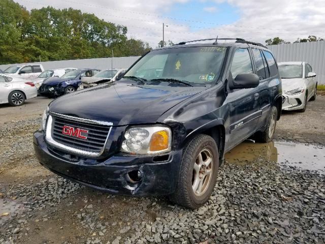 1GKDT13S552138872 - 2005 GMC ENVOY BLACK photo 2