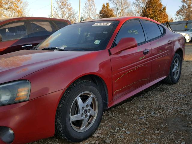 2G2WP552171164924 - 2007 PONTIAC GRAND PRIX RED photo 9