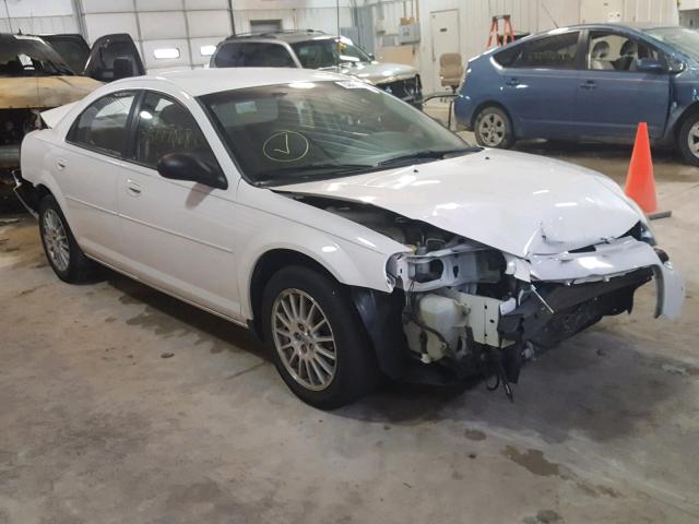 1C3EL56R84N411398 - 2004 CHRYSLER SEBRING LX WHITE photo 1