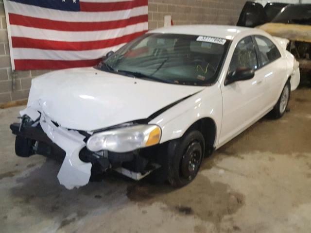 1C3EL56R84N411398 - 2004 CHRYSLER SEBRING LX WHITE photo 2