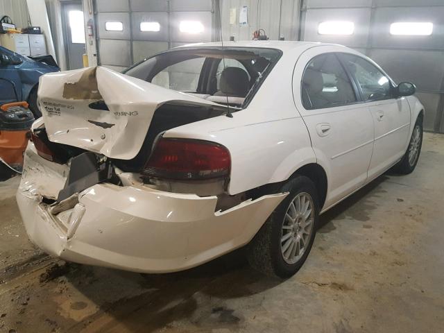 1C3EL56R84N411398 - 2004 CHRYSLER SEBRING LX WHITE photo 4