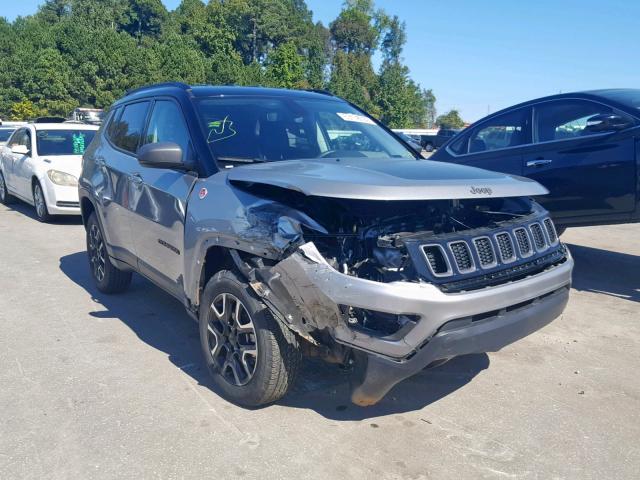 3C4NJDDB5KT733351 - 2019 JEEP COMPASS TR GRAY photo 1