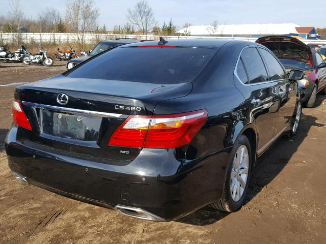 JTHCL5EF5C5015176 - 2012 LEXUS LS 460 BLACK photo 4