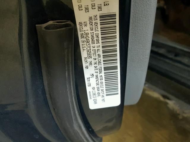 1J8HG48K57C565695 - 2007 JEEP COMMANDER BLUE photo 10