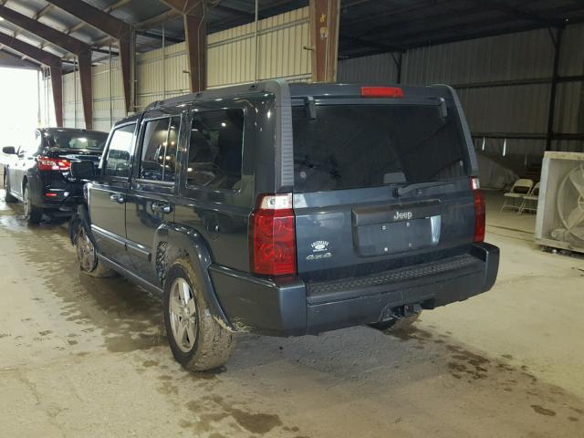 1J8HG48K57C565695 - 2007 JEEP COMMANDER BLUE photo 3