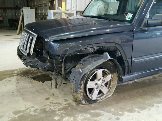 1J8HG48K57C565695 - 2007 JEEP COMMANDER BLUE photo 9