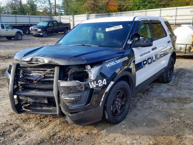 1FM5K8AR4GGB64697 - 2016 FORD EXPLORER P TWO TONE photo 2