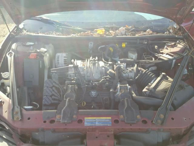 1G2WR52153F165521 - 2003 PONTIAC GRAND PRIX მუქწითელი ფოტო 7