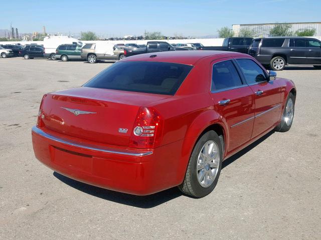 2C3KA33V09H592964 - 2009 CHRYSLER 300 LIMITE RED photo 4