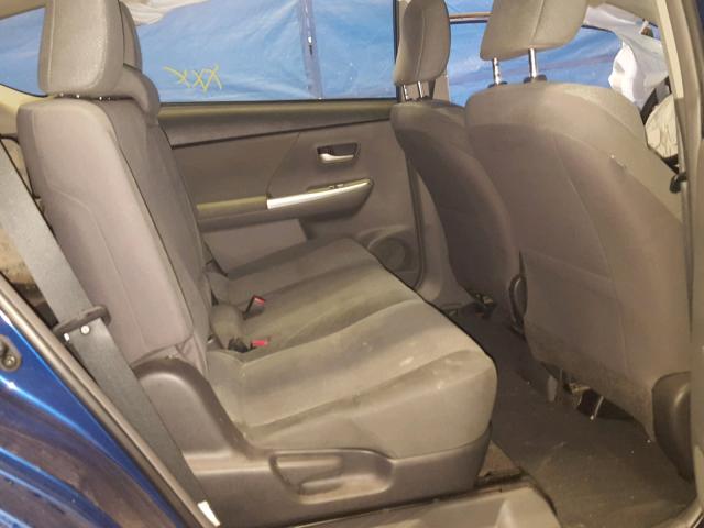 JTDZN3EU9E3318906 - 2014 TOYOTA PRIUS V BLUE photo 6