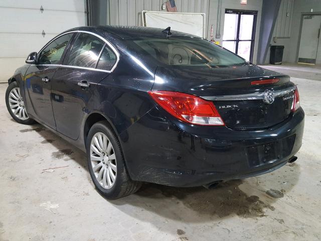 2G4GS5EV8C9128227 - 2012 BUICK REGAL PREM BLACK photo 3