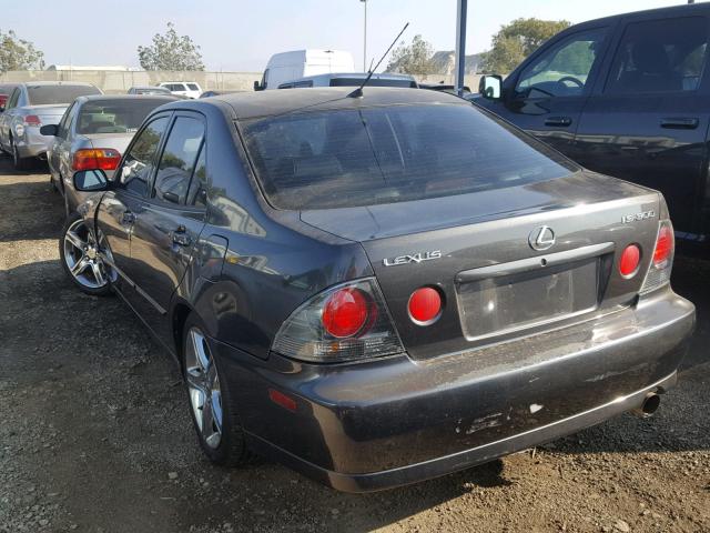 JTHBD192730074123 - 2003 LEXUS IS 300 GRAY photo 3