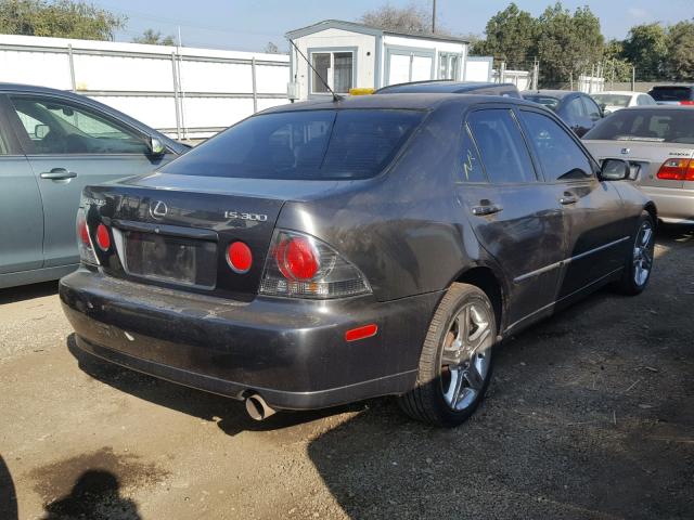 JTHBD192730074123 - 2003 LEXUS IS 300 GRAY photo 4