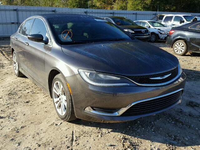 1C3CCCAB4FN688588 - 2015 CHRYSLER 200 LIMITE GRAY photo 1