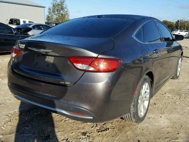 1C3CCCAB4FN688588 - 2015 CHRYSLER 200 LIMITE GRAY photo 4