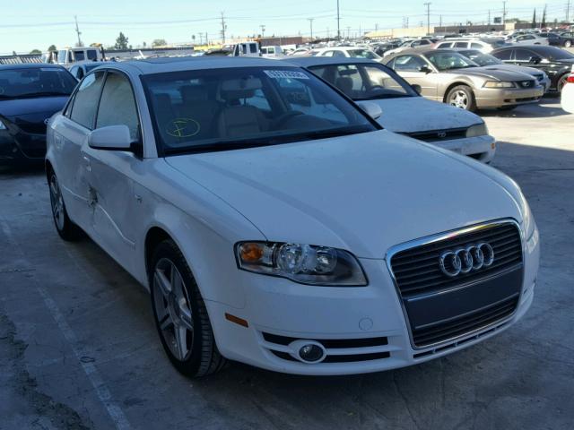 WAUAF78E17A119396 - 2007 AUDI A4 2 WHITE photo 1