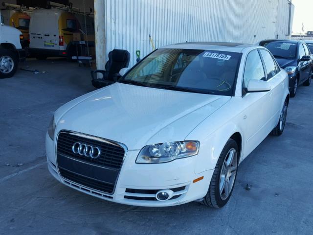 WAUAF78E17A119396 - 2007 AUDI A4 2 WHITE photo 2