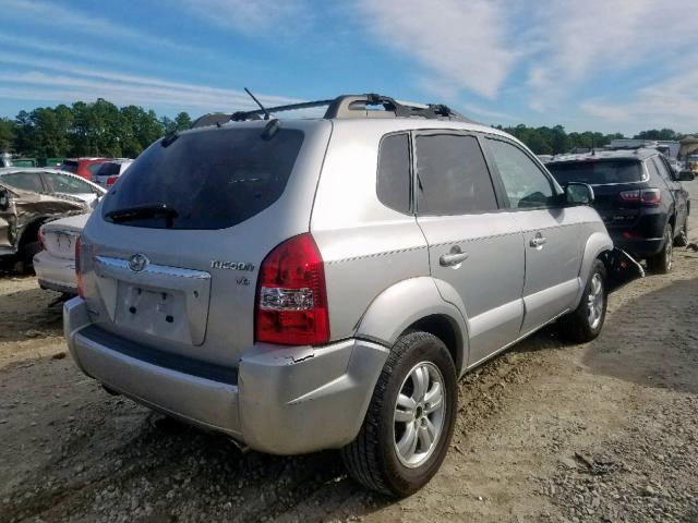 KM8JN12D27U520193 - 2007 HYUNDAI TUCSON SE GRAY photo 4