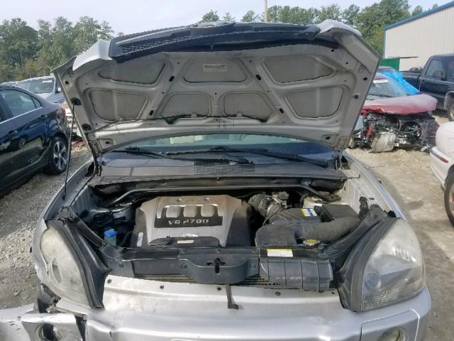 KM8JN12D27U520193 - 2007 HYUNDAI TUCSON SE GRAY photo 7