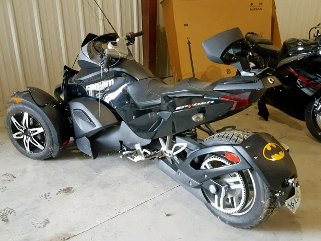 2BXJALA1X9V000429 - 2009 CAN-AM SPYDER ROA BLACK photo 3