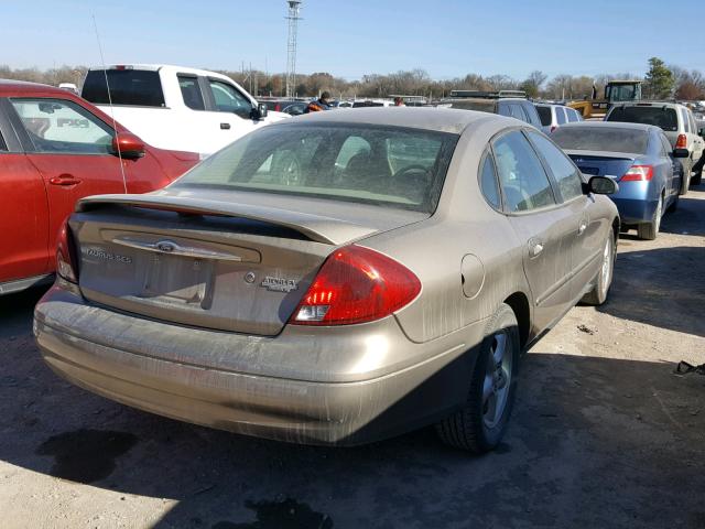 1FAHP55U02G207205 - 2002 FORD TAURUS SES TAN photo 4