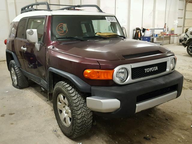 JTEBU11F270090313 - 2007 TOYOTA FJ CRUISER MAROON photo 1