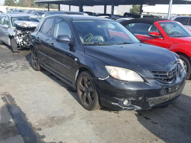 JM1BK344661529912 - 2006 MAZDA 3 HATCHBAC BLACK photo 1