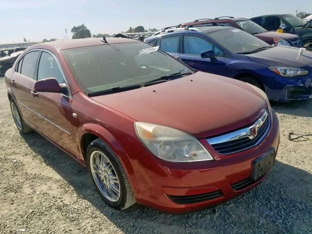 1G8ZS57N58F127586 - 2008 SATURN AURA XE RED photo 1