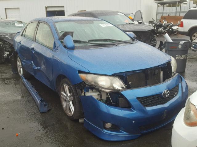 1NXBE40E49Z033842 - 2009 TOYOTA COROLLA XR BLUE photo 1