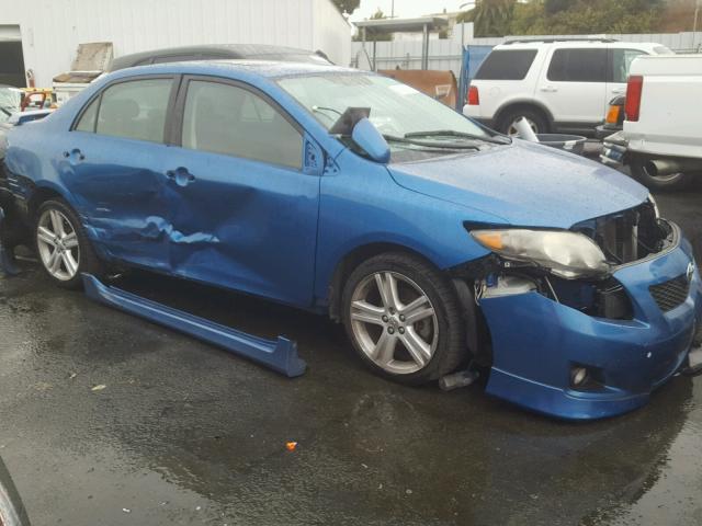 1NXBE40E49Z033842 - 2009 TOYOTA COROLLA XR BLUE photo 9