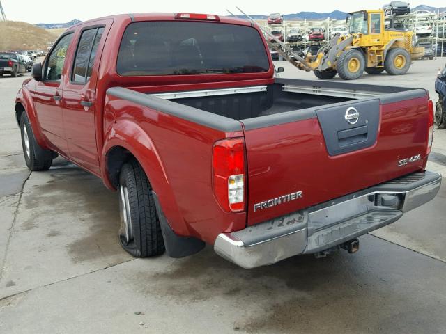 1N6AD07W16C446083 - 2006 NISSAN FRONTIER C RED photo 3