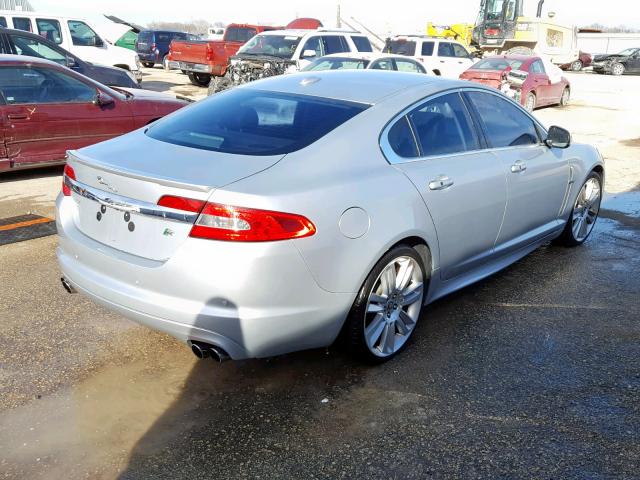 SAJWA0JC5AMR44419 - 2010 JAGUAR XF R SILVER photo 4